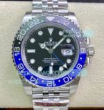 Clean Factory Rolex Batgirl GMT-Master II Black Dial Jubilee Watch 40MM